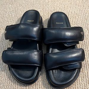 Black Anine Bing velcro sandals